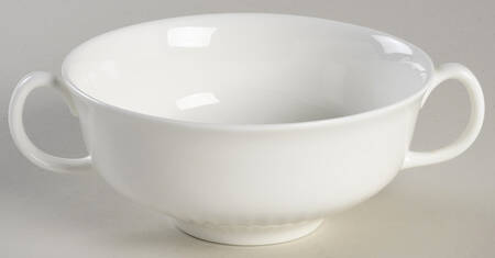 Galaxie White Flat Cream Soup Bowl