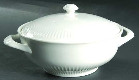 Galaxie White Round Covered Vegetable