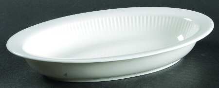 Galaxie White 10" Oval Vegetable Bowl