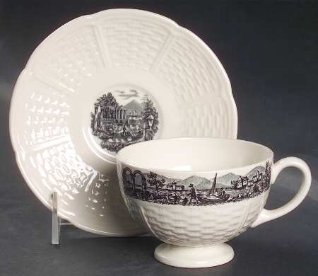 Geneva Footed Cup & Saucer Set