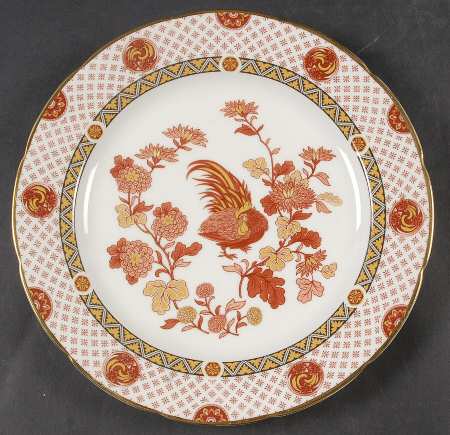 Golden Cockerel Luncheon Plate