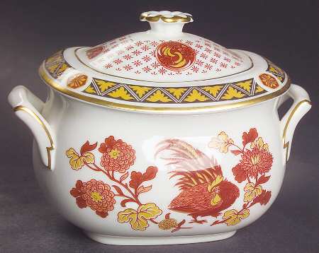Golden Cockerel Mini Sugar Bowl & Lid