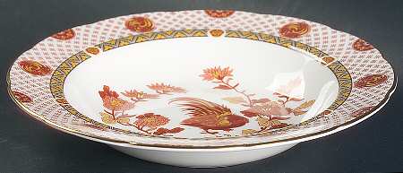 Golden Cockerel Rim Soup Bowl