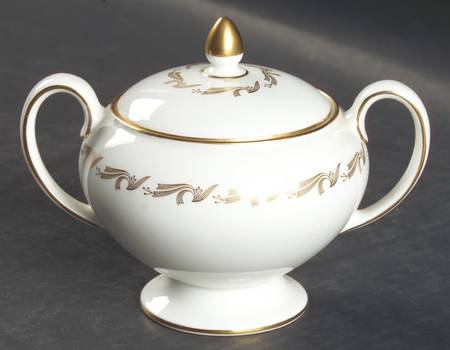Golden Fleece Leigh Shape Sugar Bowl & Lid