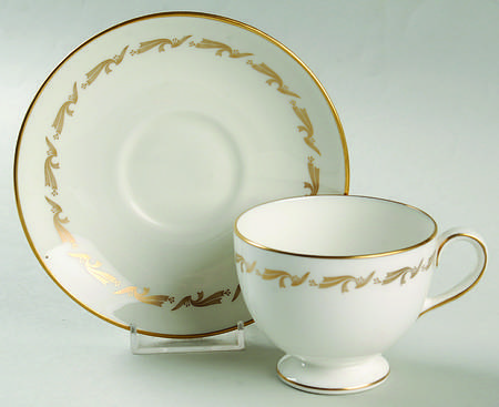 Golden Fleece Leigh Shape Footed Cup & Saucer Set
