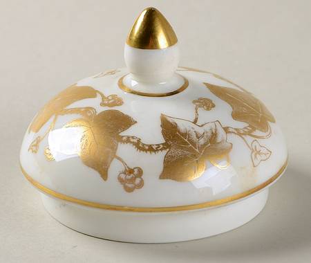 Golden Ivy Lid for Globe Shape Sugar Bowl