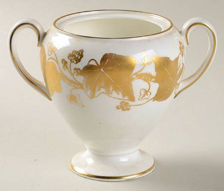 Golden Ivy Globe Shape Sugar Bowl No Lid