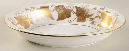 Golden Ivy 9" Oval Vegetable Bowl