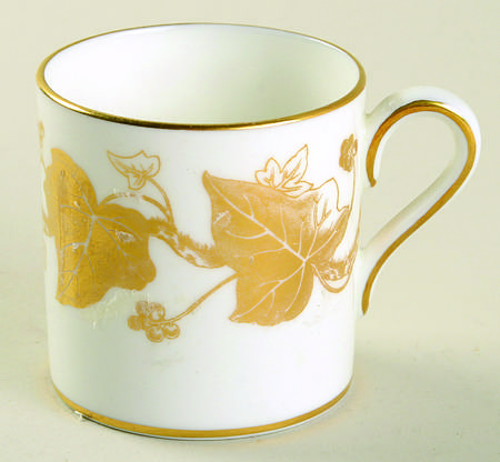 Golden Ivy Bond Shape Demitasse Cup