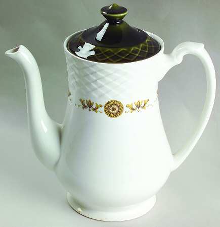 Gold Medallion Coffee Pot & Lid