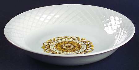 Gold Medallion Coupe Soup Bowl