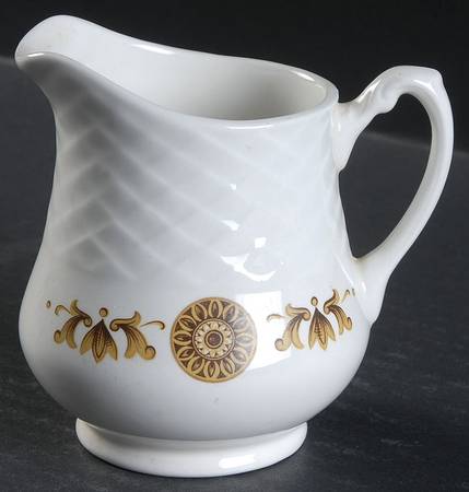 Gold Medallion Creamer