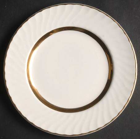 Golden Swirl Bread & Butter Plate