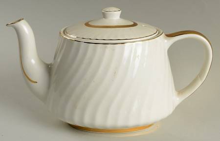 Golden Swirl Teapot & Lid