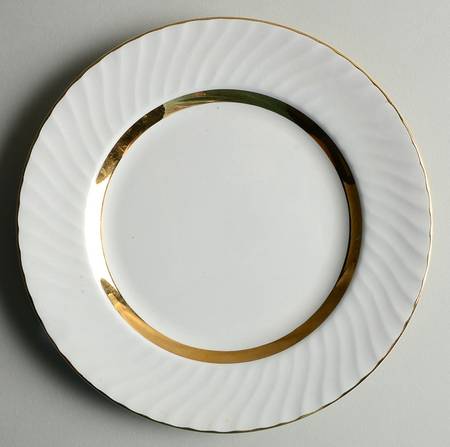 Golden Swirl Salad Plate
