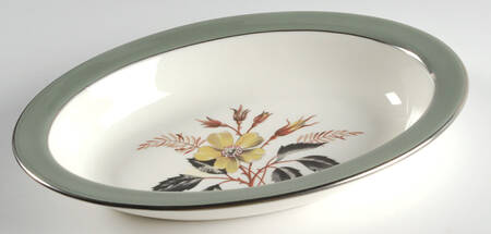 Greenwood (Bone) 10" Oval Vegetable Bowl