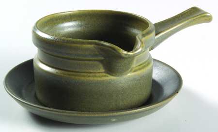 Greenwood (Earthenware) Gravy Boat & Underplate