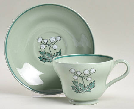 Greensleeves Footed Cup & Saucer Set