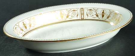 Grecian Gold 10" Oval Vegetable Bowl