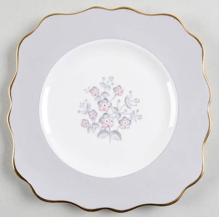 Grey Friar Pink Square Luncheon Plate