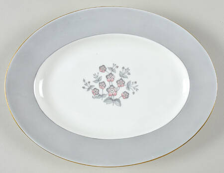 Grey Friar Pink 10" Oval Serving Platter
