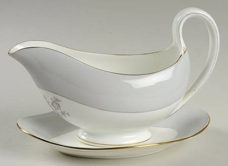 Grey Friar Pink Gravy Boat & Underplate