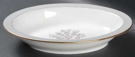 Grey Friar Pink 10" Oval Vegetable Bowl