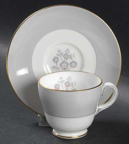 Grey Friar Pink Footed Demitasse Cup & Saucer Set