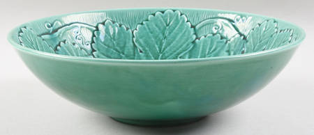 Green Glaze 11" Large Salad Serving Bowl