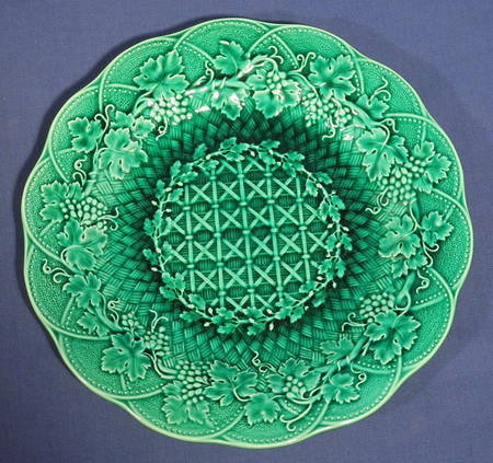Green Glaze Luncheon Plate