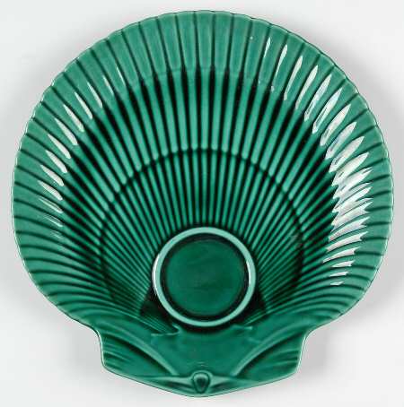 Green Glaze Snack Plate
