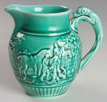 Green Glaze 8 Oz Pitcher