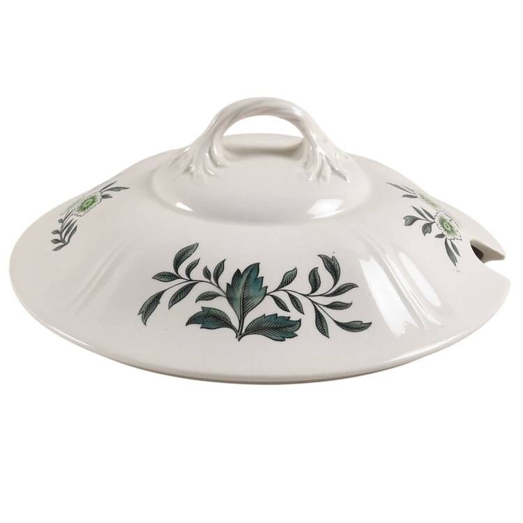 Green Leaf (Queen's Shape) Lid for Tureen