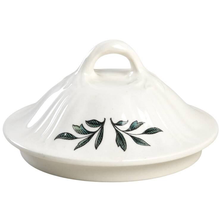Green Leaf (Queen's Shape) Lid for Sugar Bowl