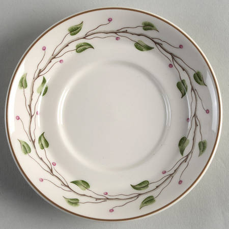 Green Leaf Saucer for Demitasse Cup