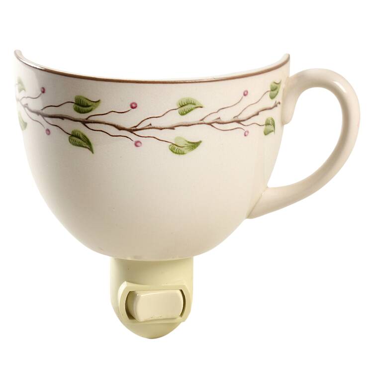 Green Leaf 1 5/8" + cup (H) Night Light/Cup HC