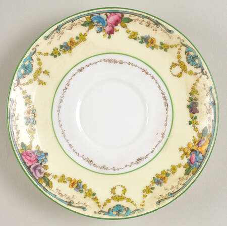 Grosvenor (W697, Cream Rim) Saucer for Bouillon Cup