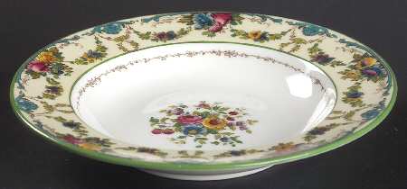 Grosvenor (W697, Cream Rim) Rim Fruit/Dessert (Sauce) Bowl
