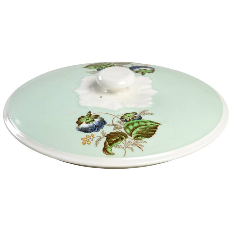Hampton Court (Green Rim) Lid for Round Vegetable