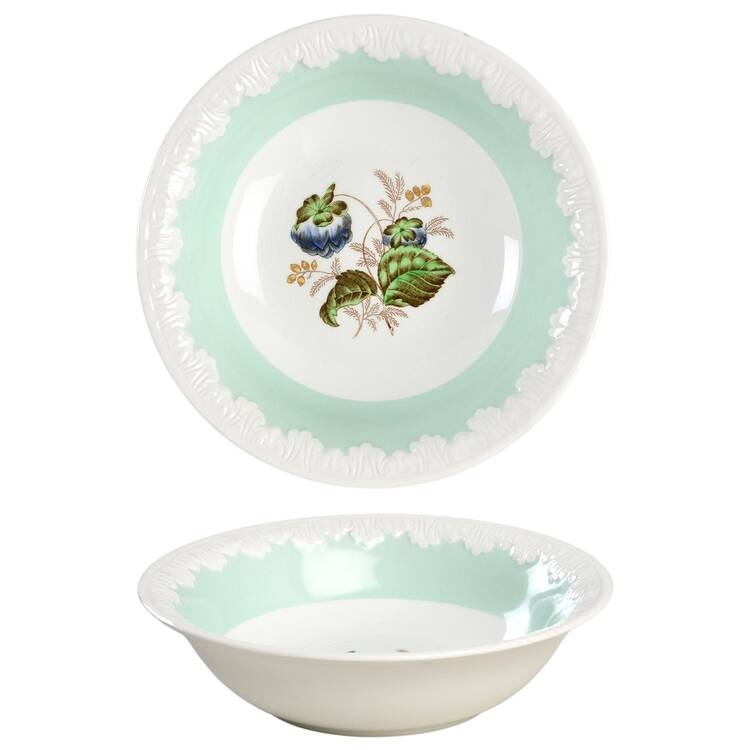 Hampton Court (Green Rim) Coupe Cereal Bowl