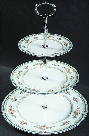 Hampshire 13 7/8"-14 1/4" 3-Tiered Serving Tray(DP,SP,BB) HC