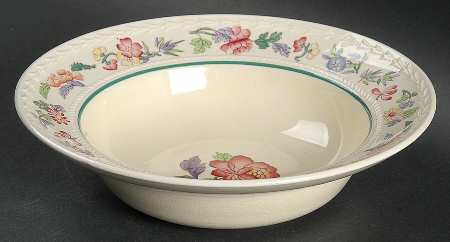 Harlech (Floral Rim & Center, No Trim) Rim Cereal Bowl