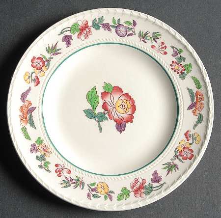 Harlech (Floral Rim & Center, No Trim) Bread & Butter Plate