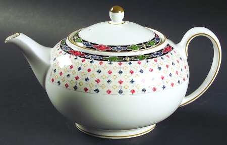 Harlequin Teapot & Lid