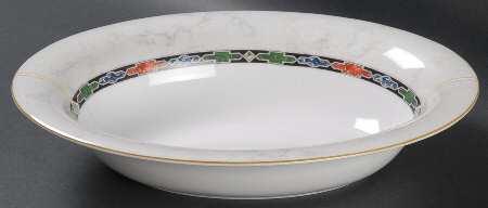 Harlequin 10" Oval Vegetable Bowl