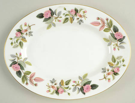 Hathaway Rose 11" Oval Serving Platter