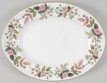 Hathaway Rose 13" Oval Serving Platter