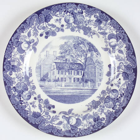 Harvard University Blue Dinner Plate