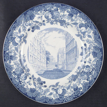 Harvard University Blue Dinner Plate