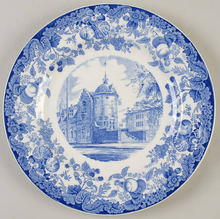 Harvard University Blue Dinner Plate